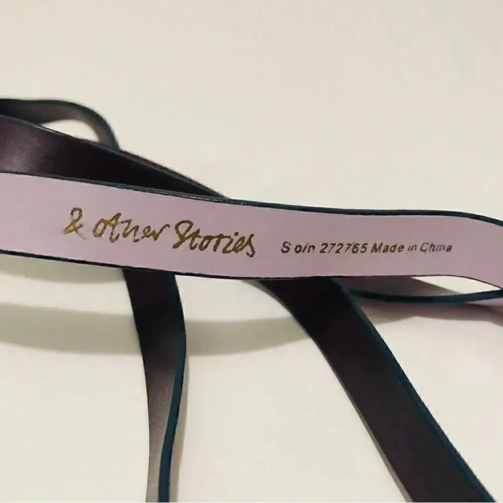 & Other Stories Purple Snap Wrap Belt (S)